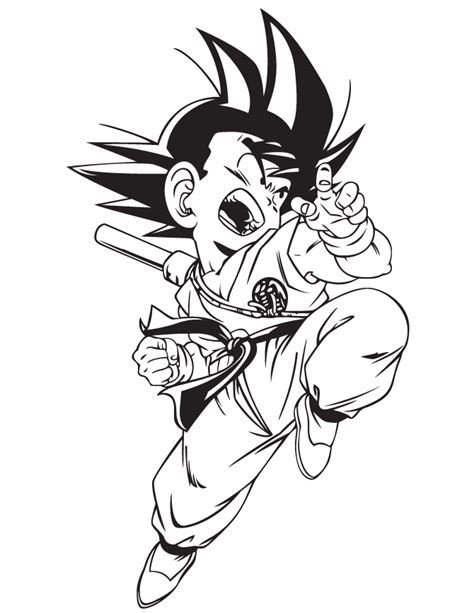 Kid Goku Coloring Pages - Coloring Home