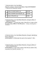 Worksheet Stoichiometry Of An Acid BaseReaction Pdf 1 Stoichiometry