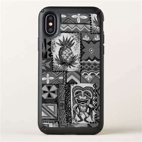 Save 20 Off Pomaikai Tiki Hawaiian Vintage Tapa Gray Speck Iphone X Case Case Plus