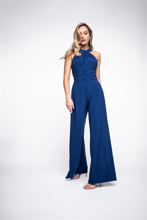 Blue Multi Jumpsuit Top To Bottom Fashion