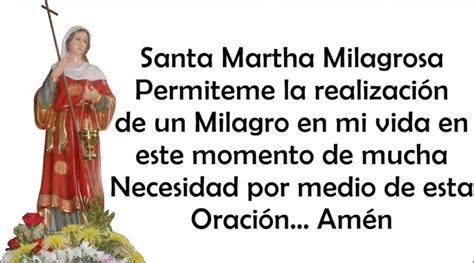 Oración A Santa Marta Las Mejores Oraciones Para Que Te Ayude