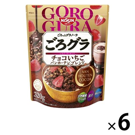 日清シスコ ごろグラ チョコいちご バンホーテンブレンド 280g 1セット（6個）シリアル アスクル