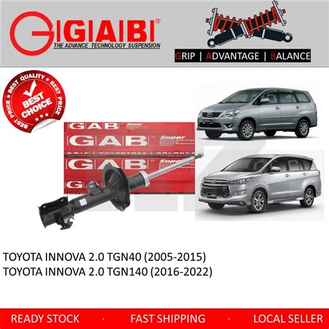 Original Gab Super Front Absorber Rear Absorber Toyota Innova