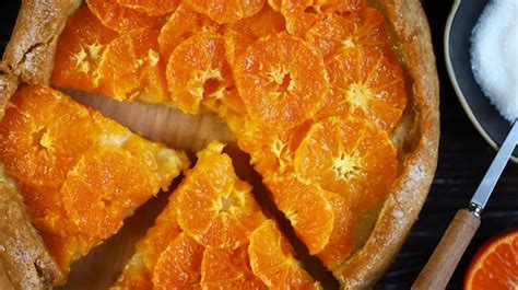 Foco Seletivo Galette Tangerinas Sobremesa Saud Vel Cozimento