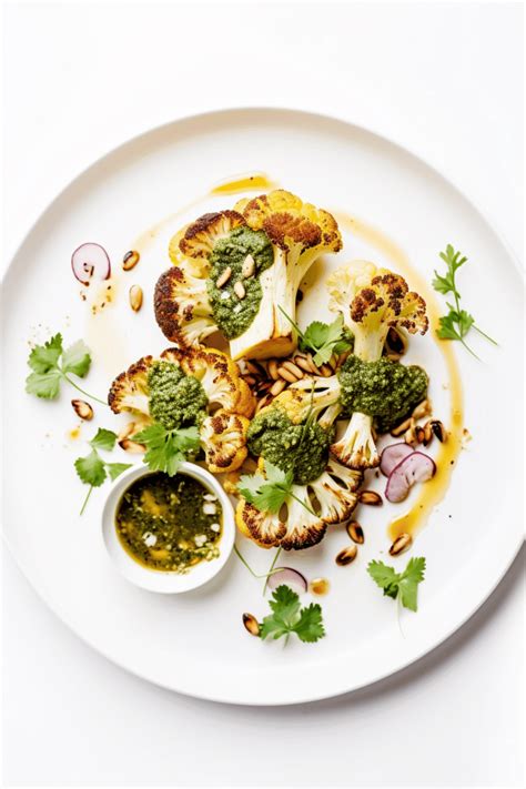 Savor Delectable Vegan Keto Roasted Cauliflower Steaks With Zesty Chimichurri Low Carb Recipe Guide