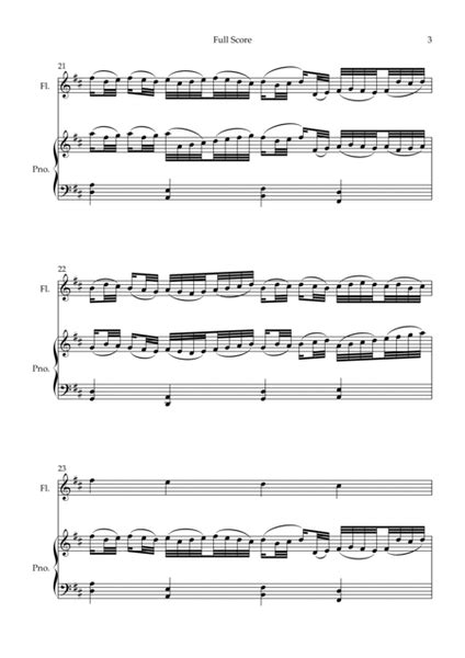 Canon Johann Pachelbel Wedding Reduced Version For Flute Solo And Piano Accompaniment By