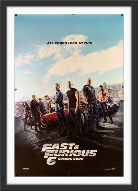 Fast And Furious 6 2013 Original Movie Poster Art Of The Movies