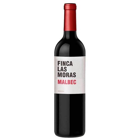 Caja De 12 Vino Tinto Finca Las Moras Malbec 750 Ml