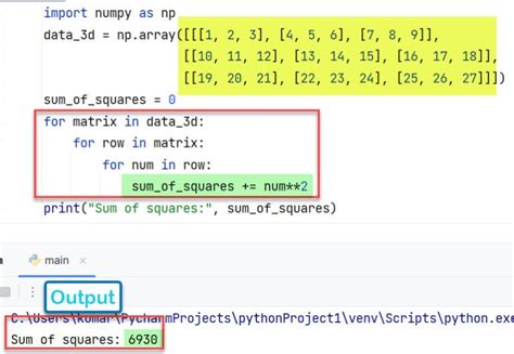 NumPy Sum Of Squares In Python 6 Methods Python Guides