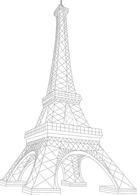 Eiffel Tower Drawing 3d At Explore Collection Of