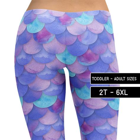 Mermaid Leggings Dragon Scale, Yoga Pants, Capris Shorts, Toddler Kids Mens Plus Size, Cosplay ...