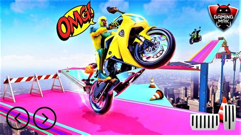 Superhero Bike Stunt Gt Racing Mega Ramp Games Android Ios