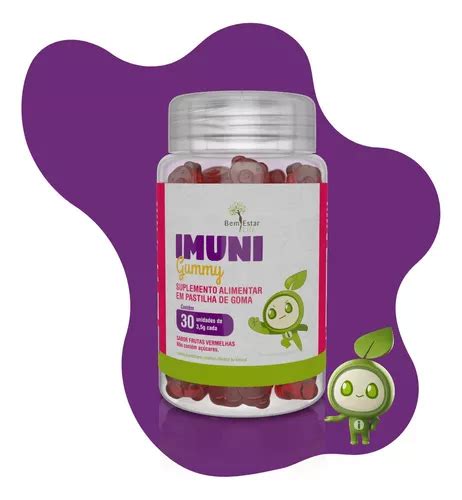 Imuni Gummy Suplemento Alimentar Em Pastilha De Goma Parcelamento