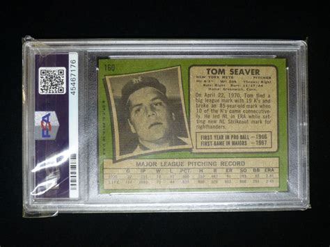 Topps Tom Seaver Mets Psa Nm Mt Ebay