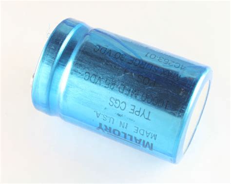 TYPE CGS MALLORY Capacitor 10 000uF 25V Aluminum Electrolytic Large Can