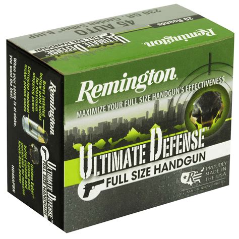 Remington Ammunition Hd Apbn Ultimate Defense Acp Gr Brass