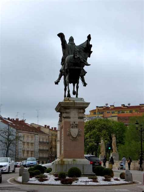 Equestrian statue of El Cid in Burgos Spain