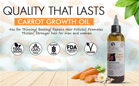 Carrot Hair Growth Oil 4oz Carrot Oil For Hair Carrot Oil Hair Benefits S Secrets