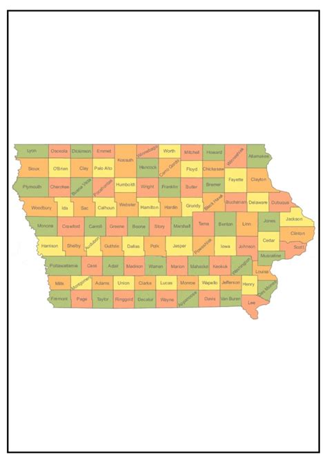 Iowa County Map [Map of IA Counties and Cities]