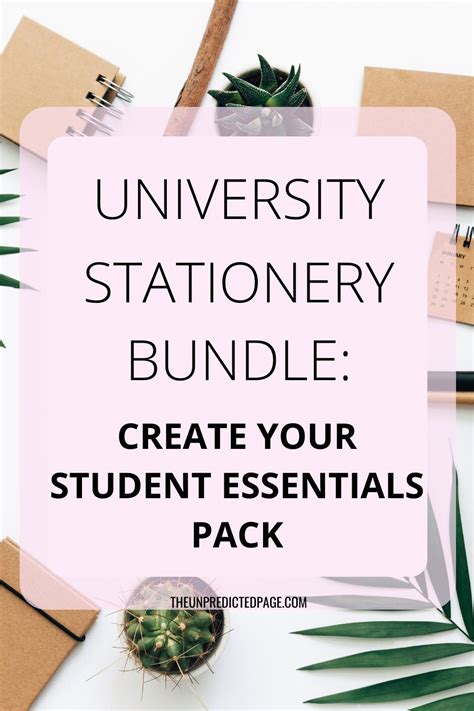 University Stationery bundle: Student Essentials Packs | University stationery, College ...