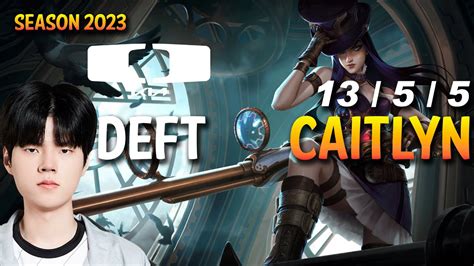 DK Deft CAITLYN Vs JHIN ADC Patch 13 17 KR Ranked YouTube