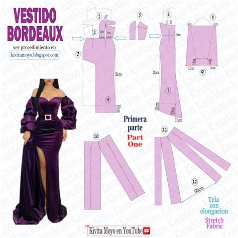 Kivita Moyo Vestdo Bordeaux Patrones De Vestido De Costura