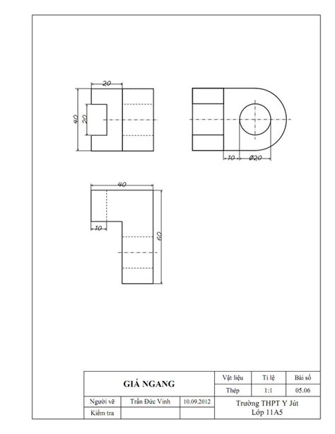 Vẽ Hình Chiếu Cạnh Và Hình Chiếu Trục Đo Hướng Dẫn Từ Cơ Bản Đến Nâng Cao