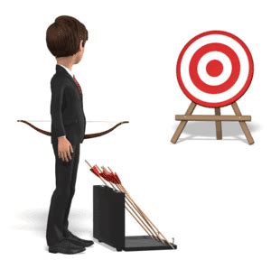 Businessman Shoot Arrows | 3D Animated Clipart for PowerPoint - PresenterMedia.com