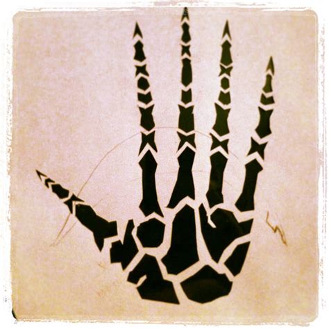 Skeleton Hand Stencil By Whereisthefall On Deviantart