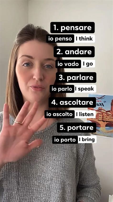 Learn Italian verbs 🇮🇹 | Learning italian, Italian words, Italian language