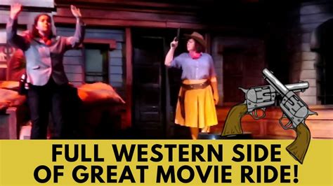 Hd Ride Through Of The Western Side Of Great Movie Ride Youtube