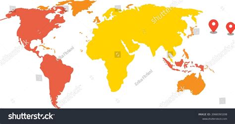 World Map Countries Borders Vector Stock Vector (Royalty Free ...