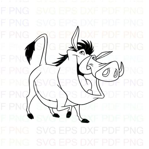 Pumbaa Timon And Pumbaa 13 Svg Dxf Eps Pdf Png Cricut Etsy Canada