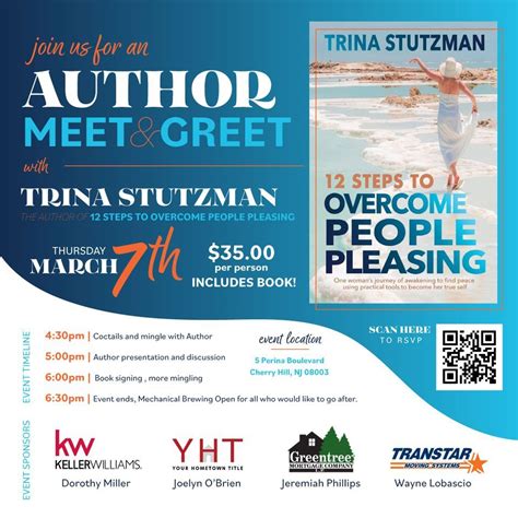 Author Meet And Greet 12 Steps To Overcome People Pleasing 5 Perina