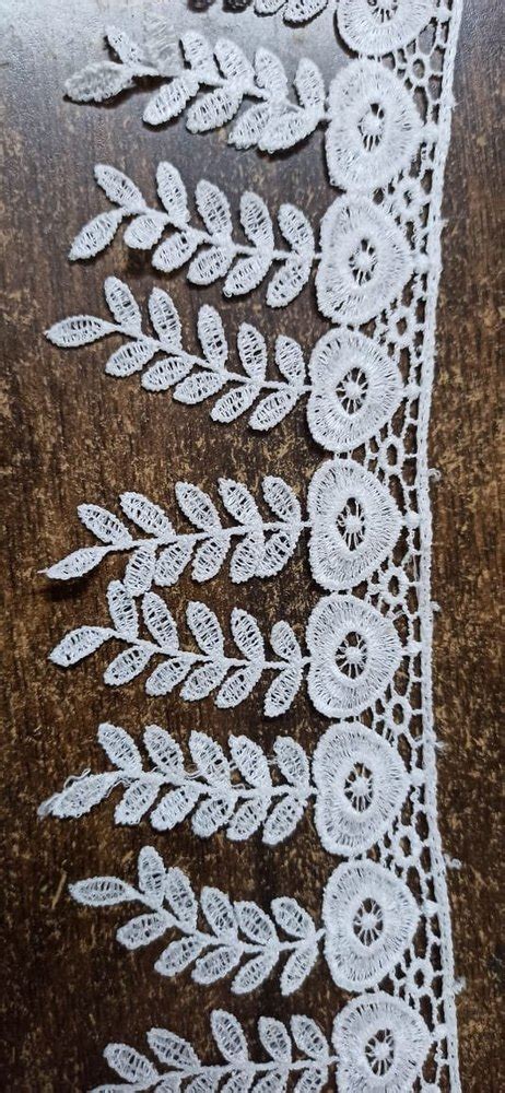 White Cotton GPO Fancy Lace For SAREE DRESS AND SUIT At Rs 12 Meter In