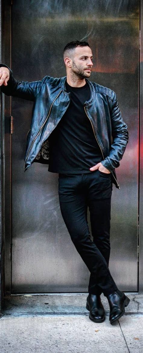 Stylish Leather Jacket Outfit Ideas For Men ⋆ Best Fashion Blog For Men