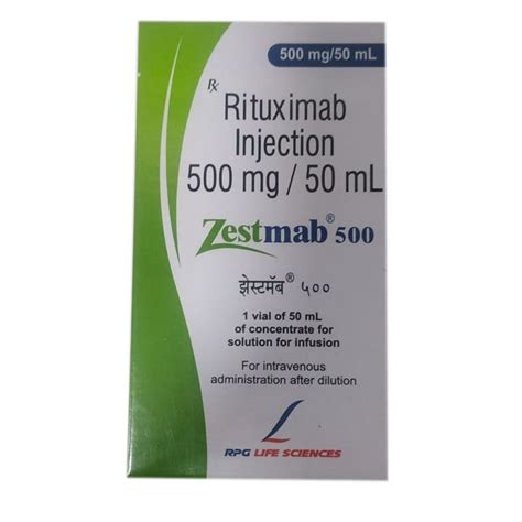 Zestmab Rpg Life Sciences Ltd 500mg Rituximab Injection Packaging Box 50ml At Rs 7800 Vial In