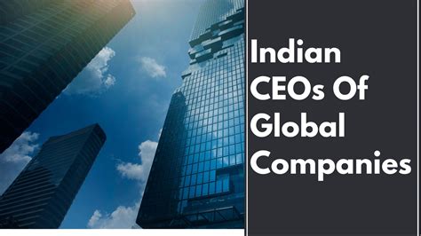 List Of Indian Ceos Of Global Companies Gkfunda