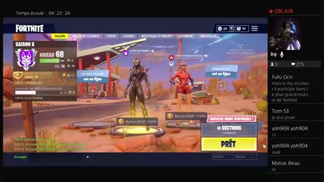 LIVE FORTNITE PS4 ON VISE LES 100 WINS DANS LE MODE ONLY SNIPER GO