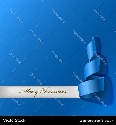 Christmas tree from ribbon Royalty Free Vector Image