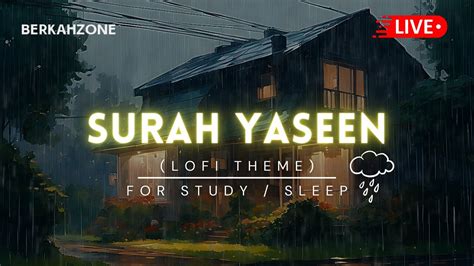 Surah Yasin With Rain Sound Quran For Sleep Study Sessions