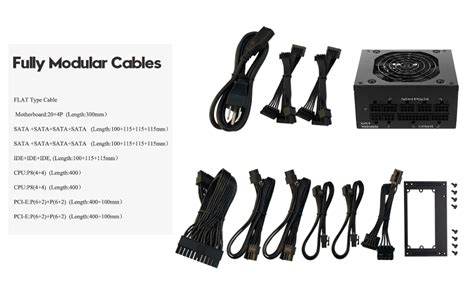 Amazon.com: ESGAMING 850W SFX Power Supply 80+ Platinum Efficiency ...