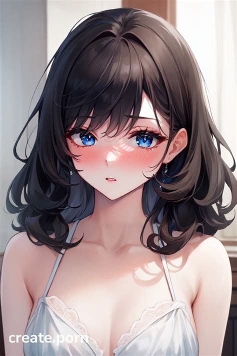 Permed Hair Blue Eyes Pale Skin Hentai AI Porn