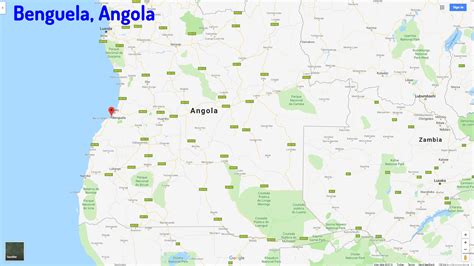 Benguela Map - Angola