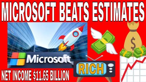 Microsoft Nasdaq Msft Stock Up 4 On Earnings Beat Youtube