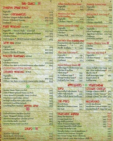 Gypsy Chinese Menu, Menu for Gypsy Chinese, Dadar Shivaji Park, Mumbai ...