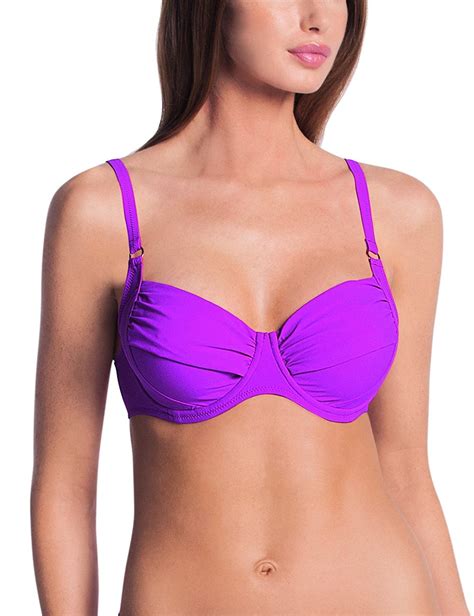 Rosa Faia Womens Twiggy Underwired Bikini Top 14F Wild Aster