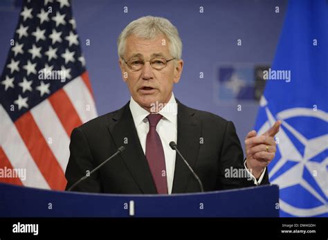 Brussels Belgium 27th Feb 2014 U S Defense Secretary Chuck Hagel