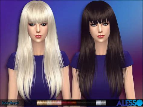 Sims 4 Bangs Dyed Hair