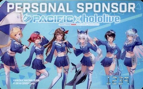 駿河屋 集合 個人スポンサーカード 「pacific Racing Team×ホロライブ」 2022年 個人スポンサー特典（キャラクターカード）